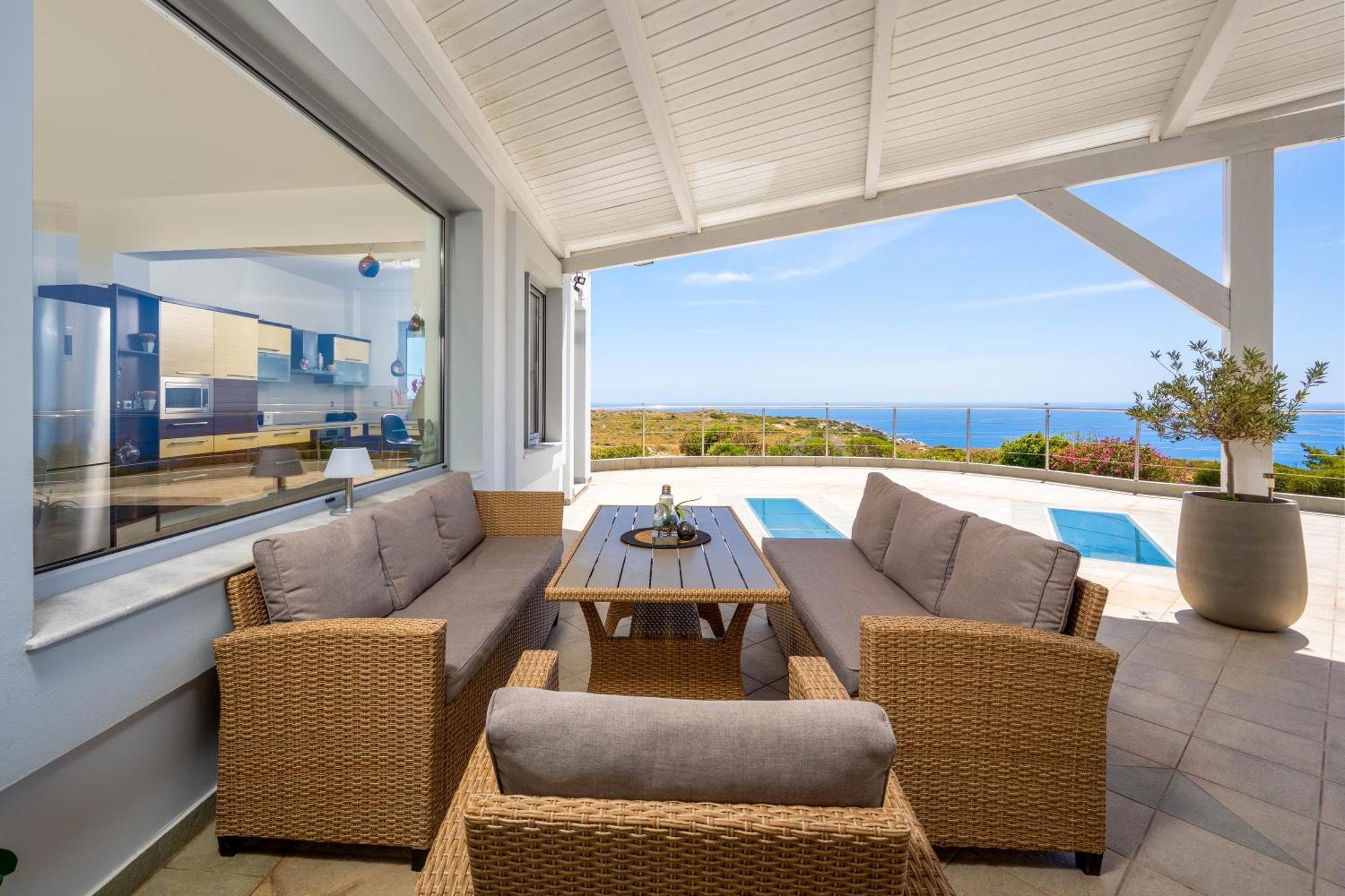 Villa Zafira - Seaview Manor With Heated Pool Kallithéa Eksteriør billede