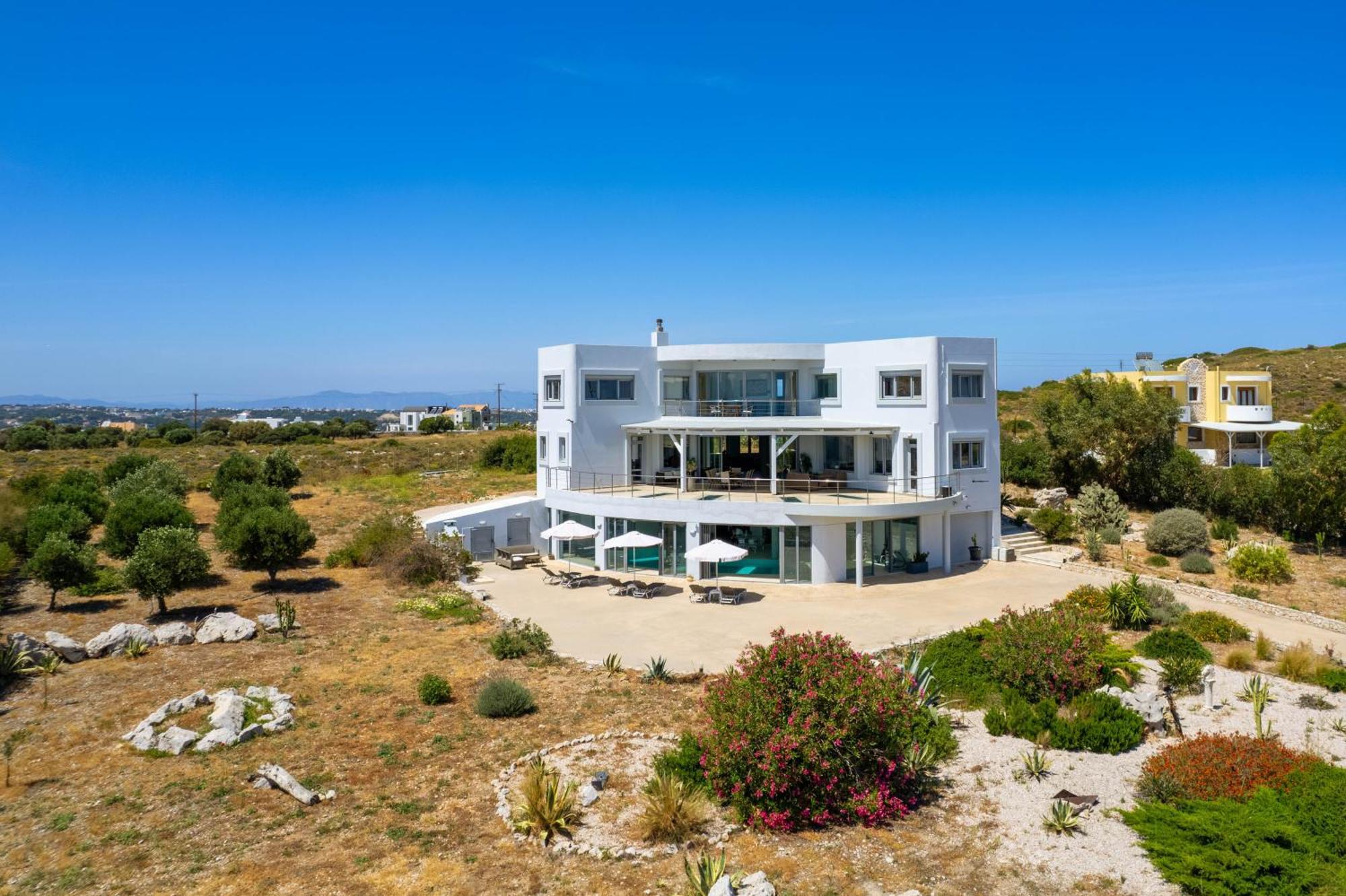 Villa Zafira - Seaview Manor With Heated Pool Kallithéa Eksteriør billede